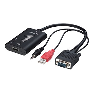 CORDON ADAPTATEUR VGA / HDMI LINDY 38188