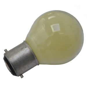 AMPOULE SPHÉRIQUE INCANDESCENTE B22 15W JAUNE